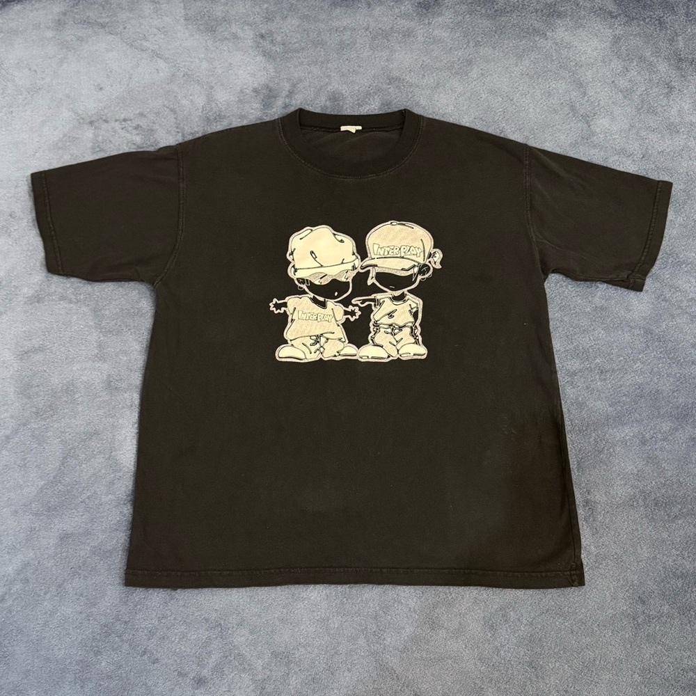 Black Graphic T-Shirt with Interplay Gaming Characters